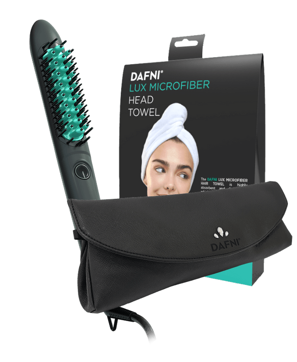 DAFNI MUSE HOLIDAY PACK: DAFNI Muse brush + Head Towel + Thermal Bag